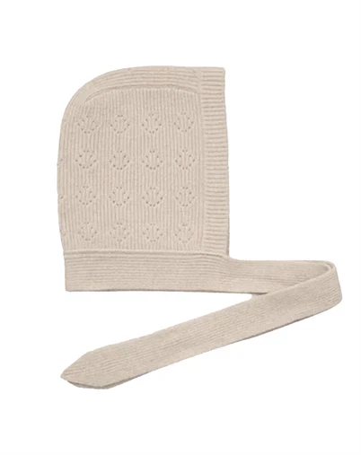 Beck Söndergaard - Rib Bonnet Beanie - Beige Melange